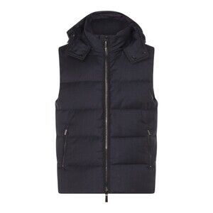 Moorer Sleeveless Padded Vest With High Collar - NWT